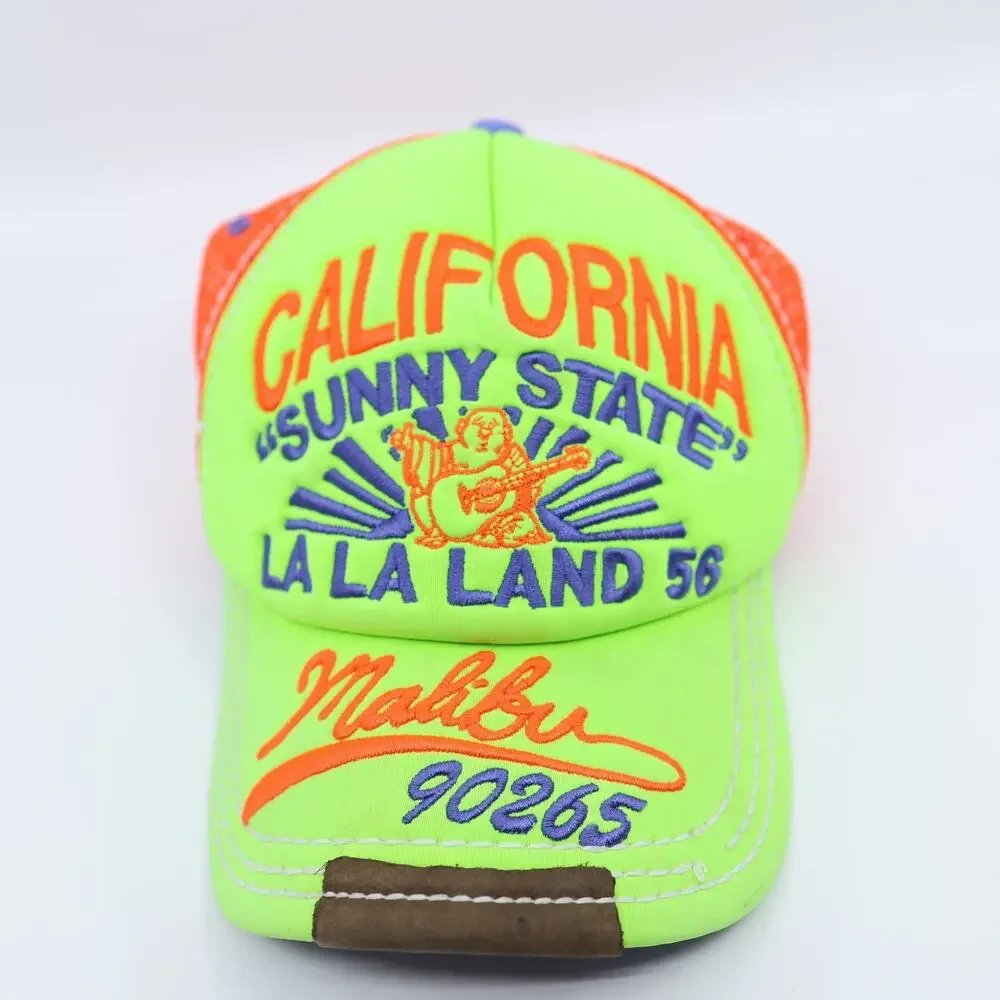 C0 Vintage Rare Y2K TRUE RELIGION California Malibu 90265 LA LA Land Trucker Hat